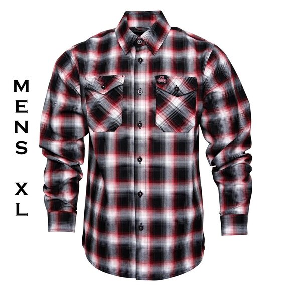 DIXXON FLANNEL x IN FLAMES Flannel Shirt Collab - LUNAR STRAIN - Men's XL - Picture 1 of 12